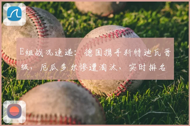 E组战况速递:德国携手科特迪瓦晋级,厄瓜多尔惨遭淘汰,实时排名规则深度解读